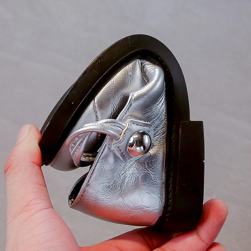 Girls Leather Casual Shoes Korean Style Soft Bottom