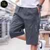 Mens Summer 100% Cotton Cargo Shorts Mens Casual Loose Multi pocket Plus Size Short Pants Outdoor Sport Hiking Jogger Shorts 6XL 1