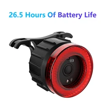  New Bicycle Smart Auto Brake Sensing Light Waterproof LED Charging Cycling Taillight Bike Rear Light Warn Bicycle Taillight 