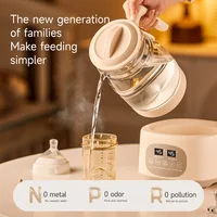 Bouilloire électrique 1300ml pour bébé, régulateur de lait à température constante, bouilloire électrique multifonctionnelle 72h, bouilloire thermostatique EU 220V 5