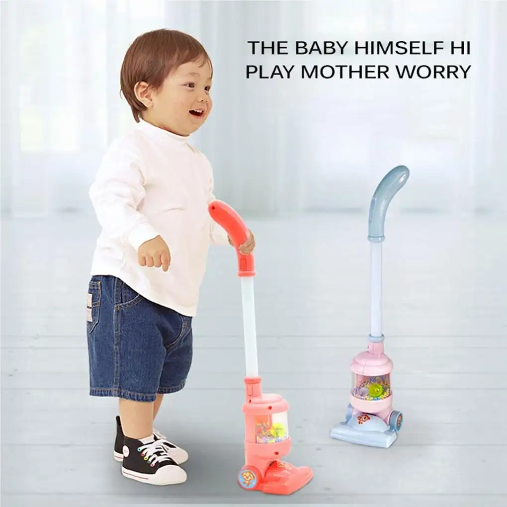 Vacuum Cleaning Toy Interesting Lightweight Waterproof Plaything Durable Vacuums Clean Toys for Home Kindergarten Red 2