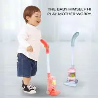 Vacuum Cleaning Toy Interesting Lightweight Waterproof Plaything Durable Vacuums Clean Toys for Home Kindergarten Red 2