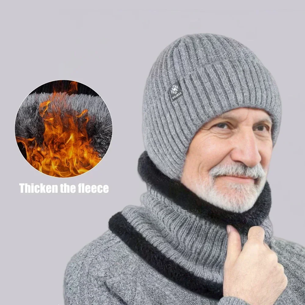 Winter Warm Acrylic Fiber Ear Protection Hat for Men