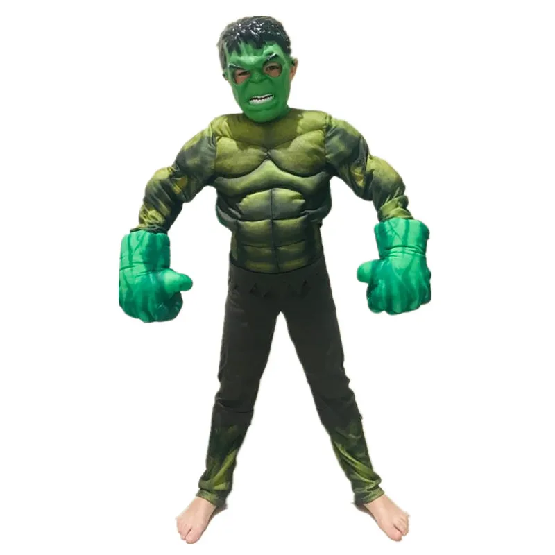 Superhero Mask Costume Foam Gloves Dress Up Movie Character Muscle Costume Halloween Carnival Kids Gift