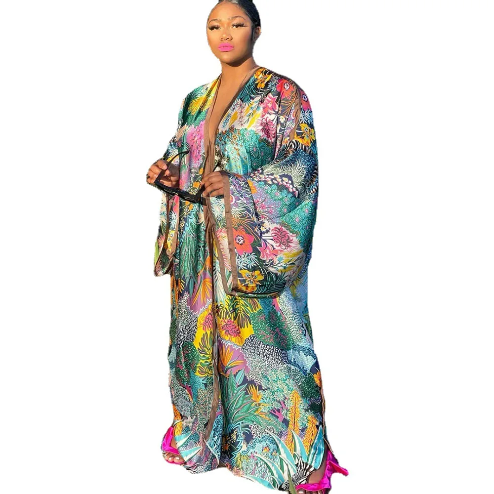 Japanese Kimono Cardigan Japanese Dress Maxi Dress Traditional Woman Long Kimono Cardigan Blouse Shirt Female Printing