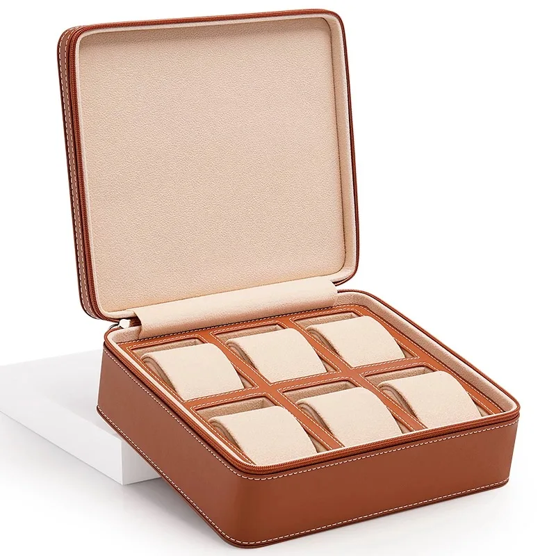 New Leather Watch Case Watch Storage Box Collection Luxury Box Organizer Holder For Men