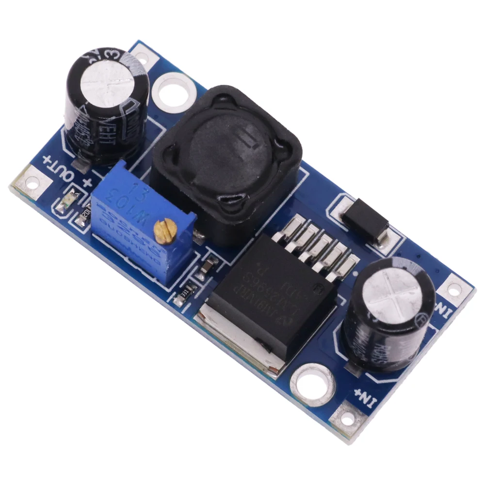 DIP LM2596S DC 벅 컨버터 조정 가능한 스텝 다운 모듈 24V 12V 5V 3V LM2596 3A 전원 공급 장치 출력 1.25V-30V