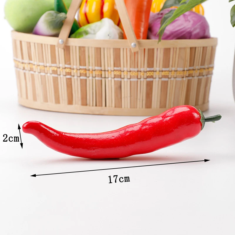 1Pcs Artificial Fruits Vegetable Home Wedding Dining Table Kitchen Decoration Photography Props for DIY Festive Party Restaurant