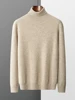 Yoyoselect  Luxury Men Cashmere Sweater Autumn Winter Quality Turtleneck Smart Casual Pullover 100% Cashmere Knitwear Soft Tops 2