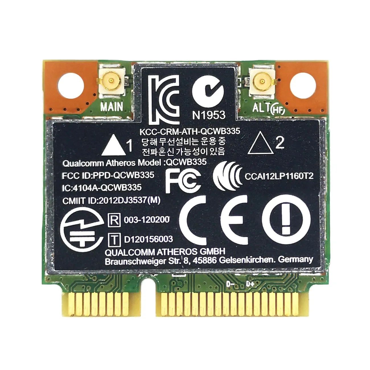 AR9565 Wi-Fi карта QCWB335 Mini PCIE Bluetooth 4,0 150 Мбит/с 2,4G для XP Win7 Win8 Linux системы