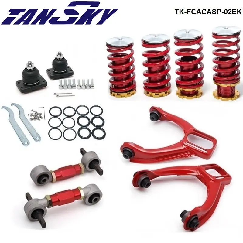 

Lowering Coil Springs+ Front camber kits+ Rear Lower Control Arms (Fits For Honda Civic EK) TK-FCACASP-02EK