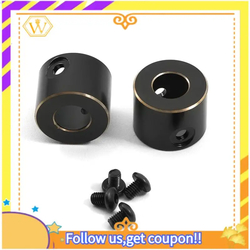 For 1/10 Simulation Model Car Parts Axial SCX10PRO Rear Axle Shaft Cup AXI03028 Frame Brass 1 Pair