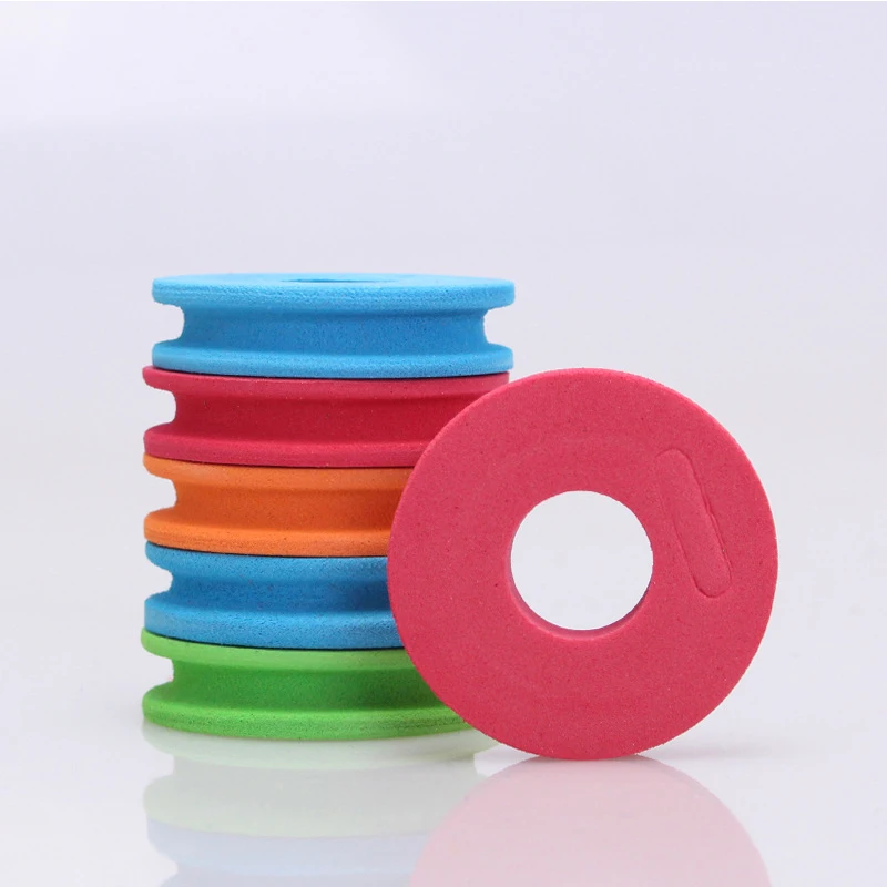 10Pcs EVA Foam Spools fishing tackle Fishing Winding Board Fishing Hook Line Tackle Foam Spool Trace Wire Swivel Tackle Fish Line Tools