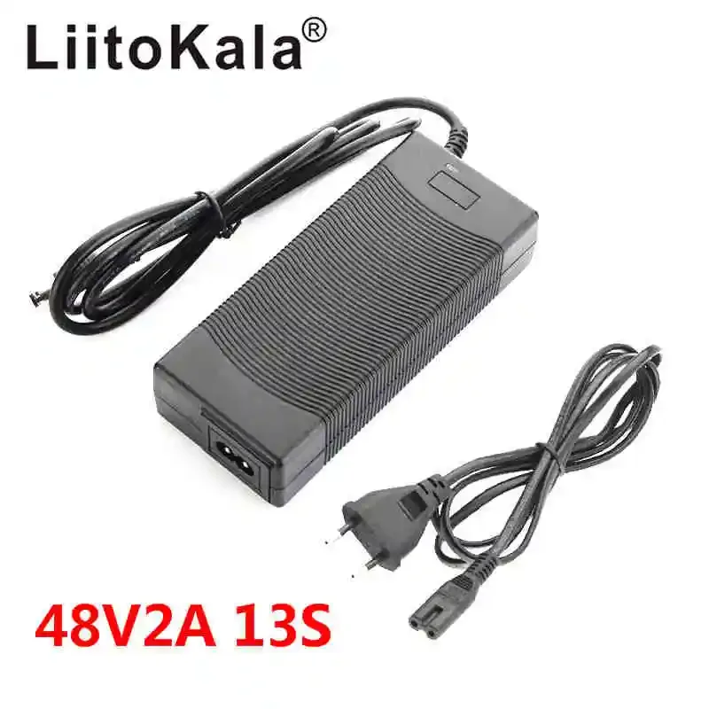 LiitoKala 12V 24V 36V 48V 2A/5A 3S 6S 7S 10S 13S 18650 리튬 배터리 충전기 12.6V 29.4V 42V 54.6V DC 5.5*2.1mm