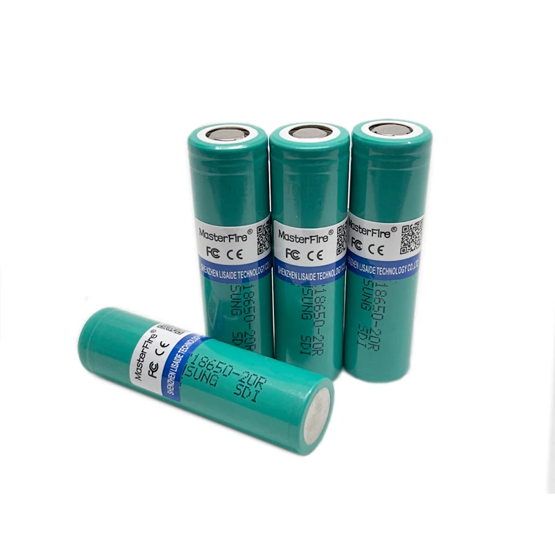 4 Pz/Lotto Masterfire Originale 18650 2000Mah Inr18650-20R 3.6V Batteria Agli Ioni Di Litio Ad Alta Potenza Ricaricabile Al Litio 20R Batterie Cella