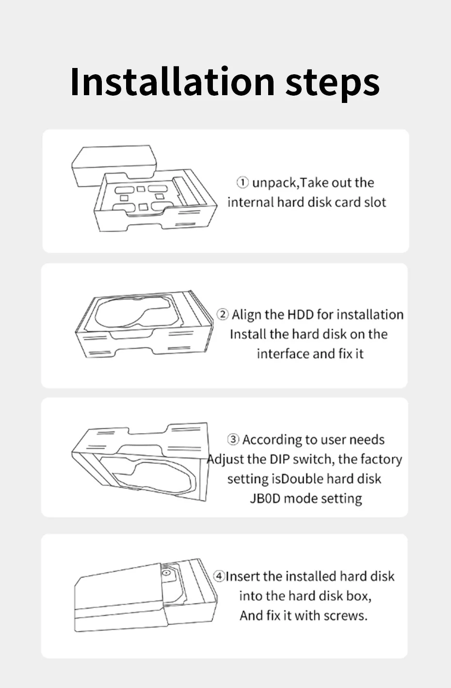 externo, caso HDD, HD Array, SATA para