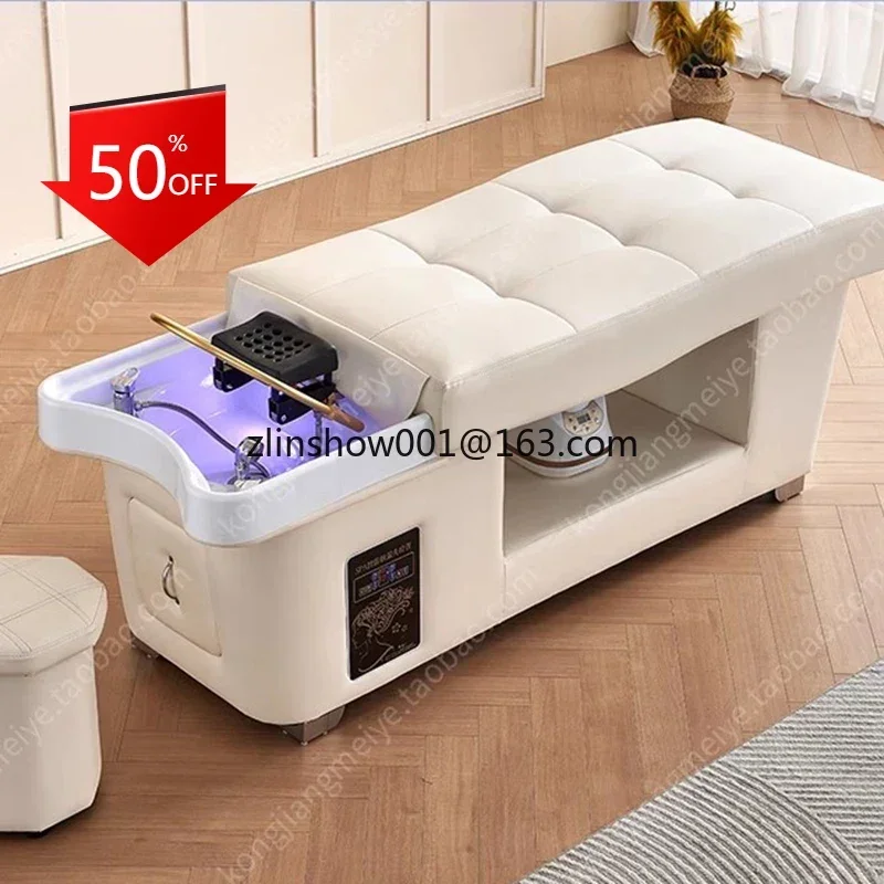 Shampoo Sedia Testa Spa Fumigazione Circolazione Dell'Acqua Attrezzature Per Parrucchieri Sedia Lettino Massaggio Mobili Mq50Sc