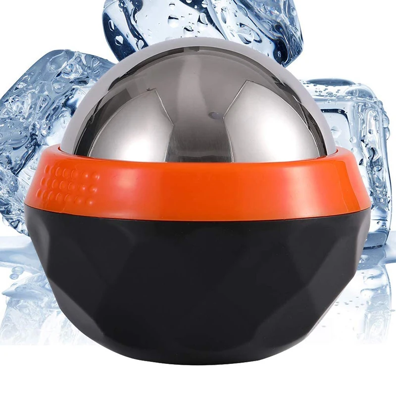 60mm Hand Held Stainless Steel Ice Massage Ball Cold Compress Low Temperature Therapy Ball Fitness Release Ball