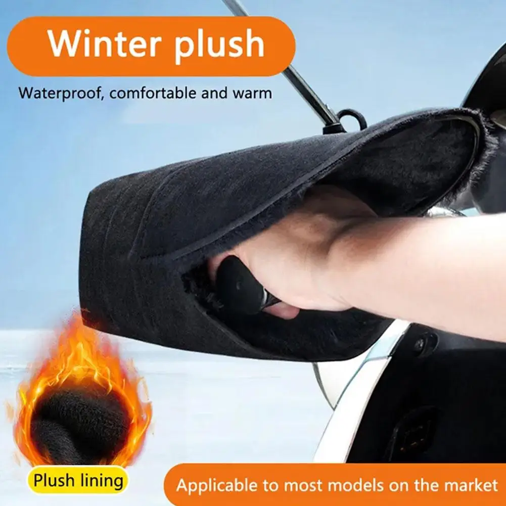 

Motorcycles Handlebar Gloves 4 Seasons Windproof Waterproof Mesh Handle Cover Motorcycles Hand Muffs Bar Gloves R4X6