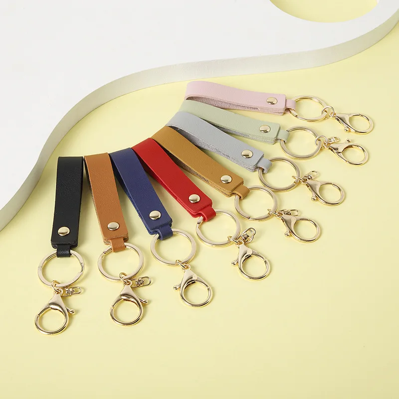 PersonalizedCreativeKeyHookAntilostLeatherRopeMetalPendantKey