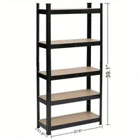 Adjustable Shelf Steel Garage Home Metal Unit Wire for Home, Kitchen, Office, Garage, Bedroom, Closet 2