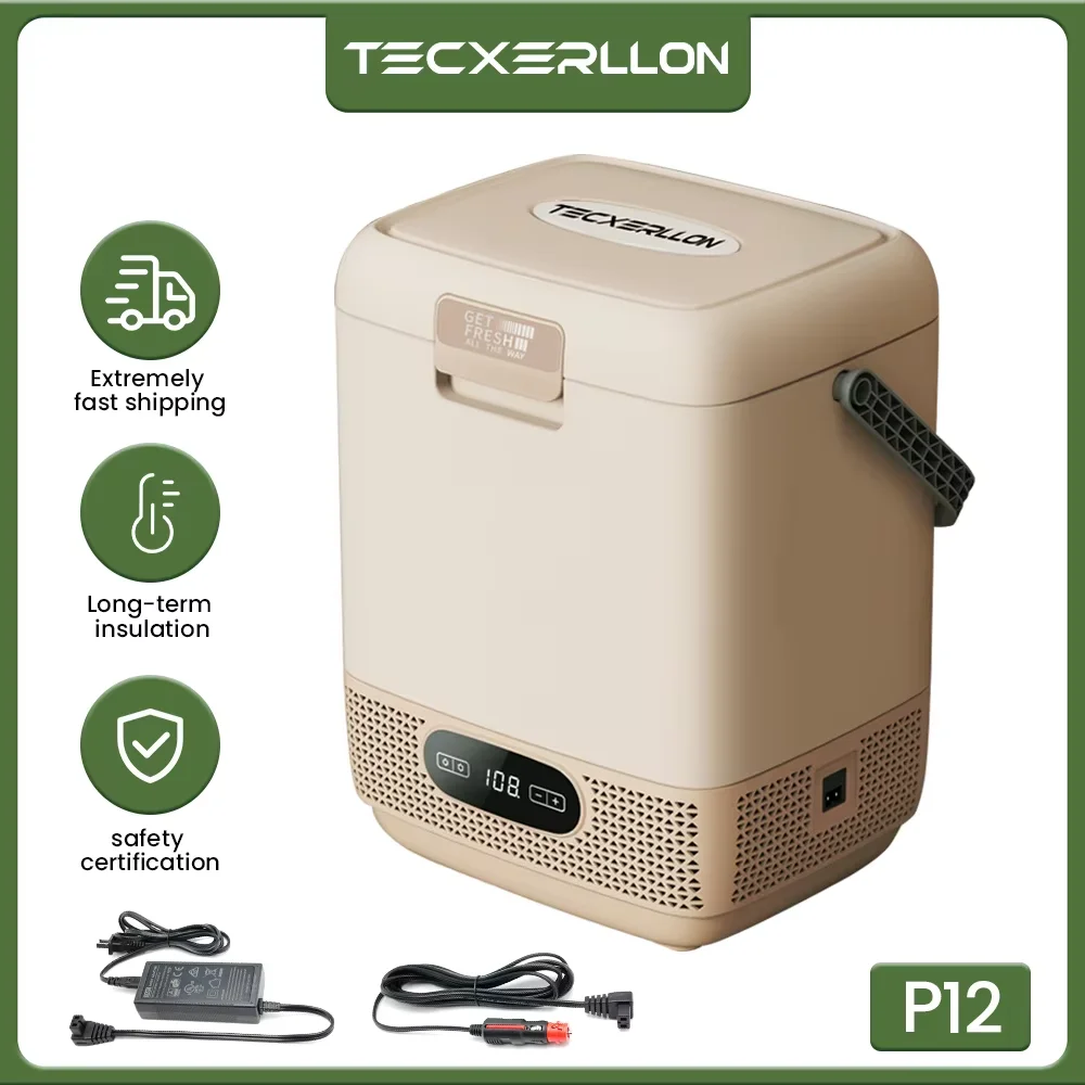 Tecxerllon 12-Liter Car Refrigerator