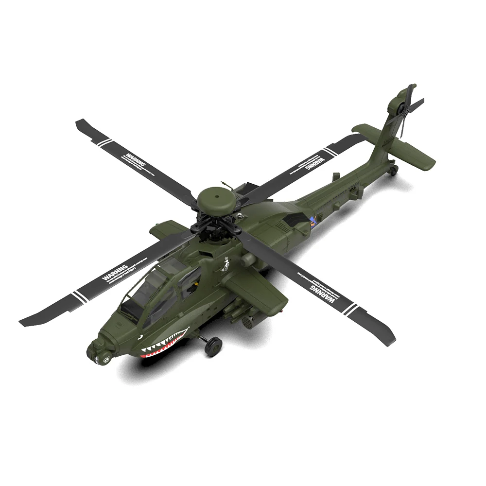 SOLDIER ヘリコプター リモコン付き YXZNRC F11 Apache AH-64D F11 2.4G 6チャンネルブラシレス