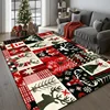 Christmas Cute Pattern Carpet for Living Room Home Decor Sofa Table Large Area Rugs Hallway Balcony Fluffy Mat Non-slip Doormat 1