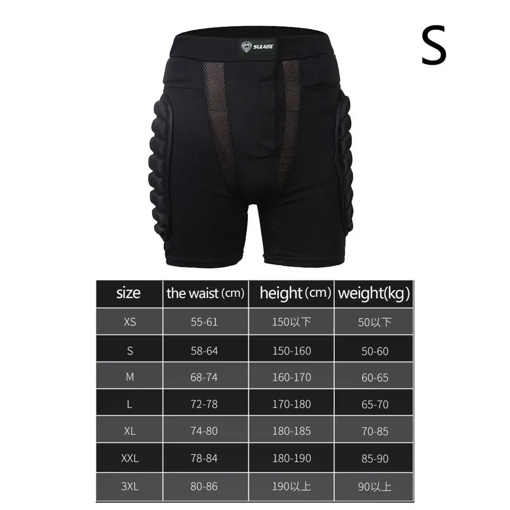 Padded Shorts Protection Hip Pants Protective Gear Adjustable for Unisex protective shorts hip protective pads