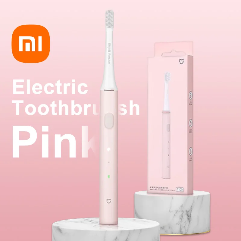 thumbnail image 1 of XIAOMI Mijia T100 Cepillo de dientes eléctrico sónico Mi Smart Waterproof Tooth Head Brush IPX7 Recargable USB para blanquear los dientes, 1 of 5