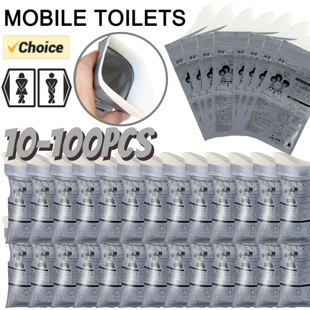 100pcs-1pc Outdoor Emergency Urine Bags Disposable Travel Mobile Toilet Portable Urinal Bag for Female Baby Male Vomiting Bag