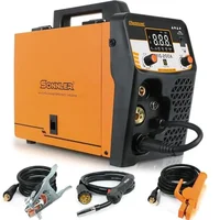 8 in 1 Aluminum 200A Multi Process Welder Gas MAG Flux Core MMA TIG Stick Spot Welding Spool Gun Optional LED Display Synergic 1