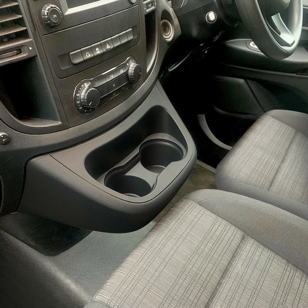 

Панель держателя стакана премиум-класса для Mercedes Vito Metris W447, черного пластика, протестирована и одобрена для 2016 2023