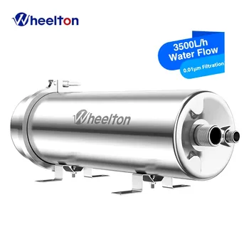 Wheelton PVDF UF 3500L/H เครื่องกรองน้ําทั้งบ้านกรองกรอง 0.01um การกรอง SUS304 น้ําดื่ม 1