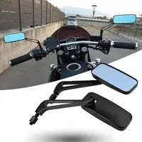 2x M8/M10 Universal Motorcycle Rearview Mirror for Harley Sportster Glide Softail Chopper Bobber Honda Yamaha Kawasaki