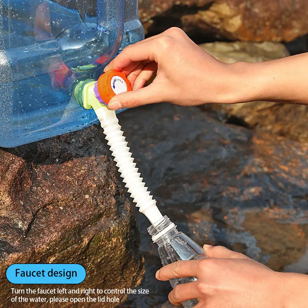 3/5/7.5L Outdoor Water Bucket Portable Pure Water Tank Container with Faucet for Camping Hiking Picnic Vehicle Supplies