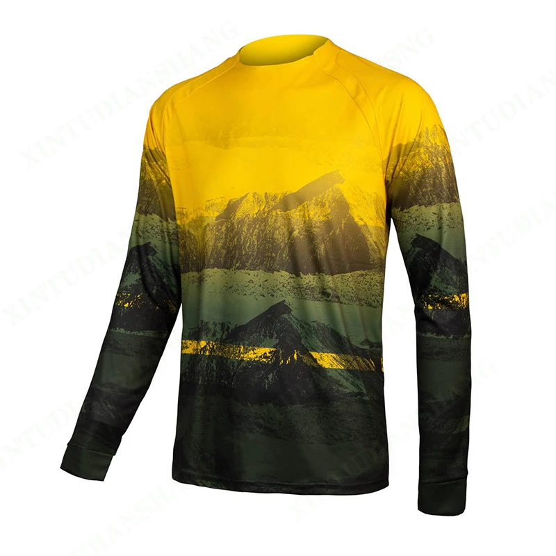 Men's Downhill Jersey MTB Mountain Endurance Race Bike Shirt Cross Country DH Motorcycle Sportswear cycling shirt