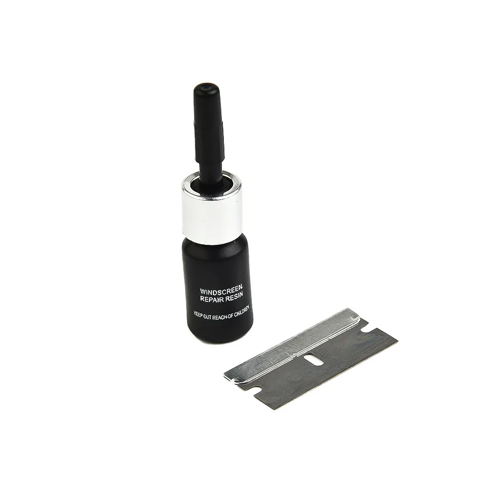 Car Restore-Window Screen Resin+blade+strips Windshield Windscreen Glass Repair Resin Kit Auto Vehicle Casement Fix Tool windshield repair kit