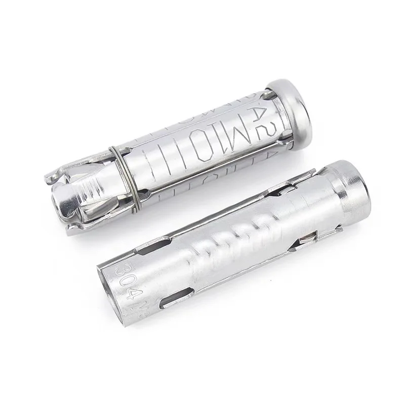 1-5pcs M6 M8 M10 M12 Stainless Steel Fish Scale Tube Four/Three-piece one-piece Internal Expansion Bolt Concrete Anchor Screw