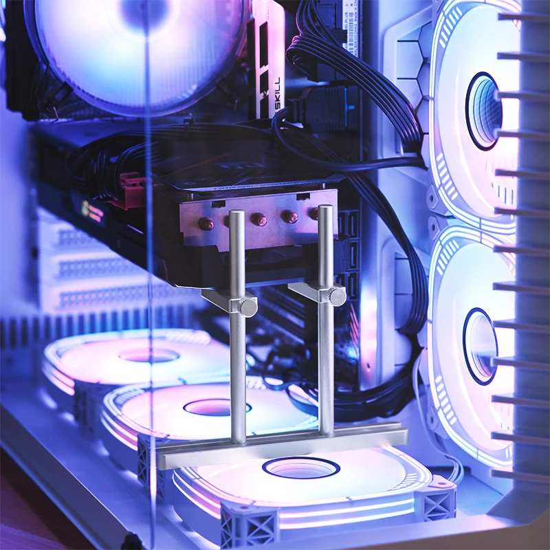 Aluminum Alloy Graphics Video Stand Adjustable GPU Desktop PC Case Bracket Cooling Kit Video Cards Holder FinalCool XKZ8DF/12DF