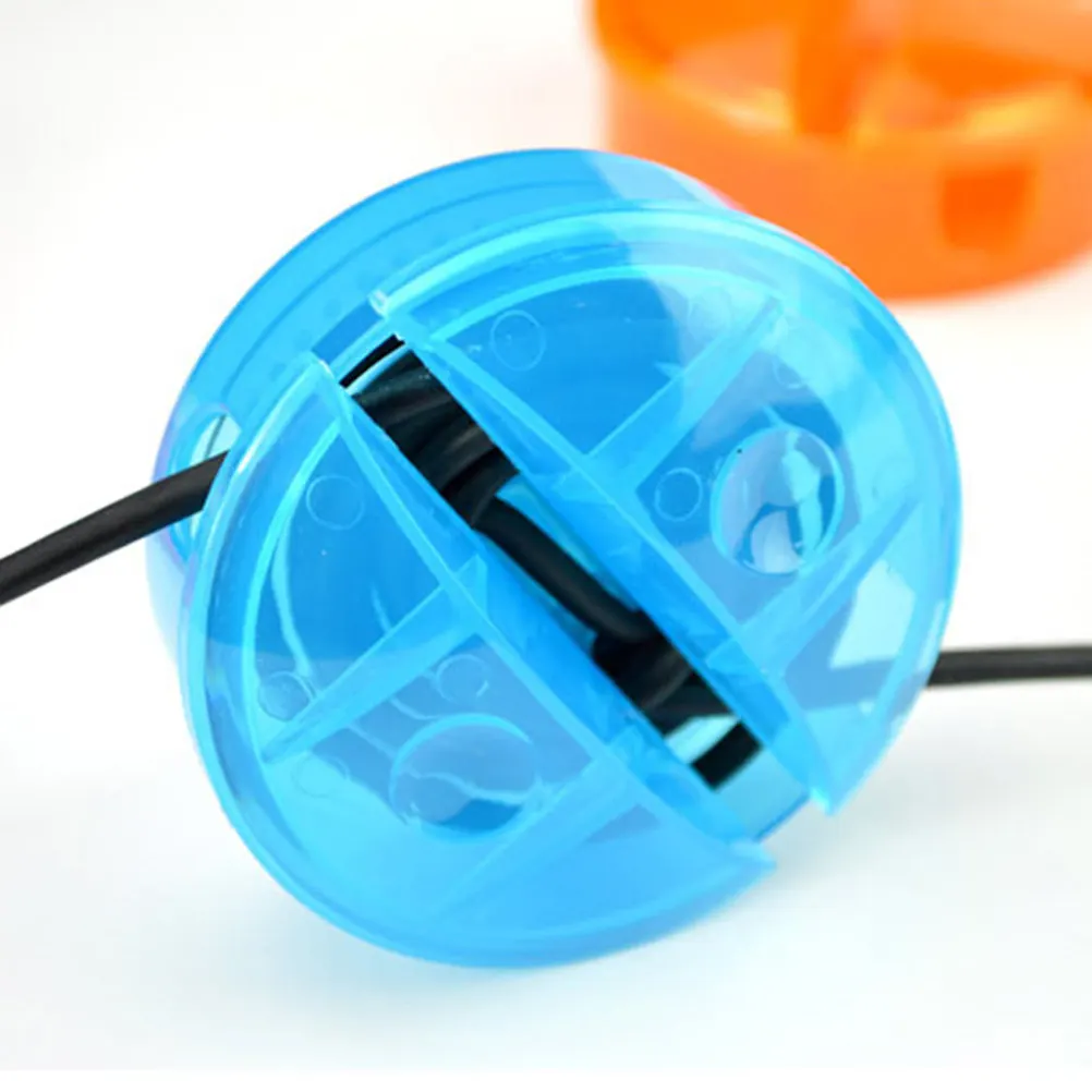 5Pcs 케이블 정리기 라운드 케이블 와인더 이어폰 헤드폰용 휴대용 전원 코드 데스크탑 와이어 고정 장치 매듭 방지