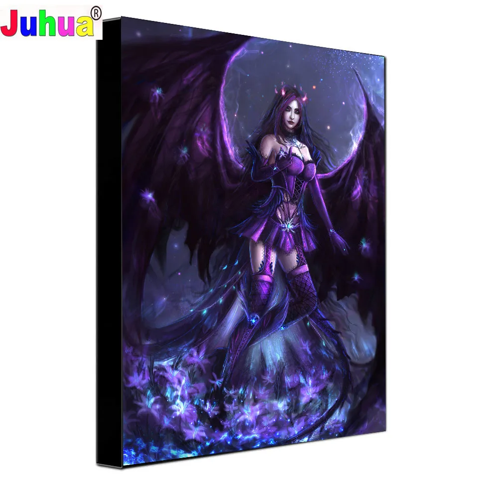 Fantasy Demon 5d diy diamond painting full drill mosaic Angel fairy diamond embroidery Anime stitch Handmade art Decor