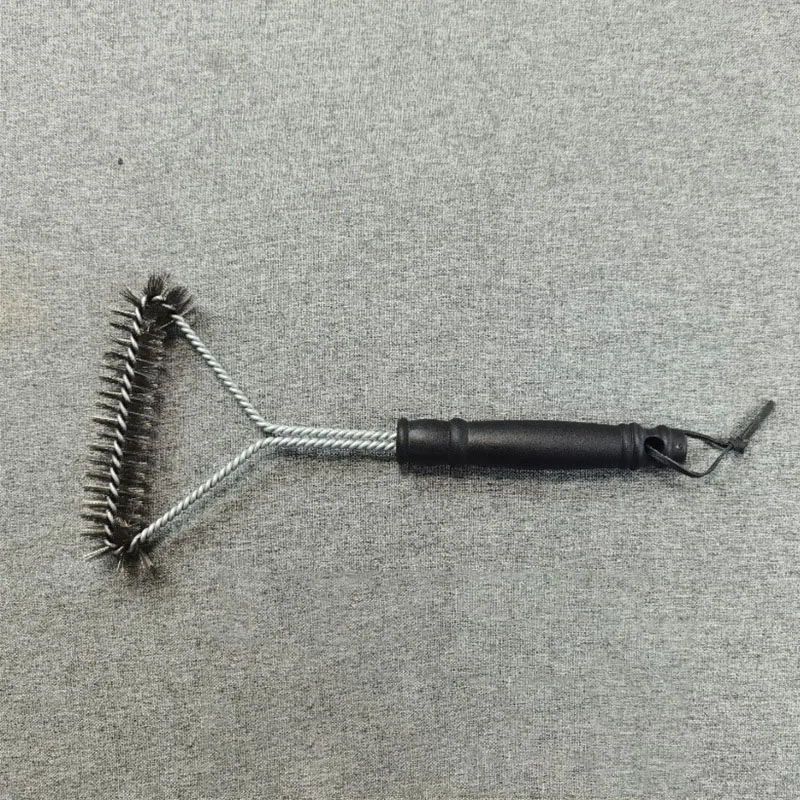 BBQ Grill Cleaning Brush Multi-functional Triangular 12-inch Stainless Steel Wire