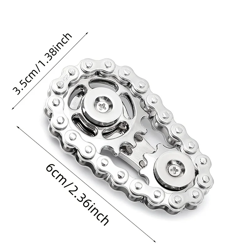 Finger Top Gear gyro Toy Adult stress relief tabletop toy creative fingertip gear chain anxiety relief finger gyro toy