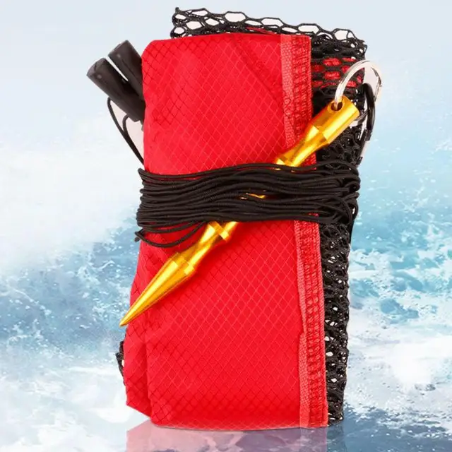 Mini Portable Fishing Bundle Mouth Fish Net Bag Mesh Oxford Fish Cage Fishing Net Bag Foldable Fishing Basket Fish Cage 0.5-2m 2