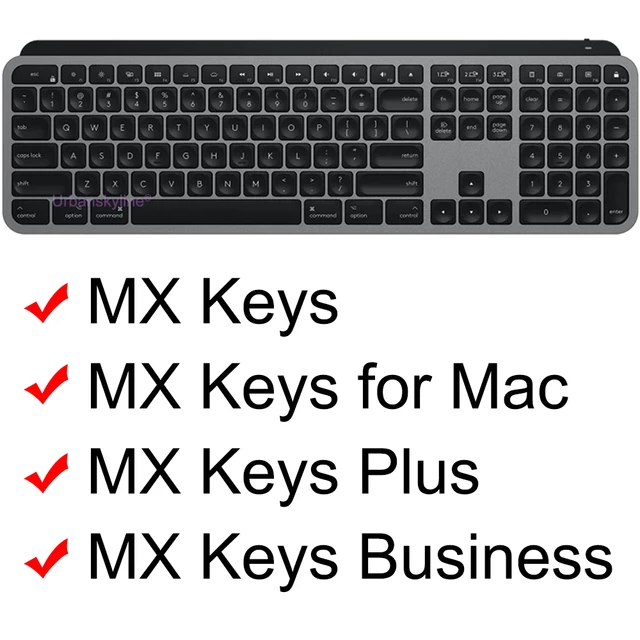 MX KEYS Keyboard Cover for Logitech MX KEYS for Mac Plus Business  Protective Protector Skin Case