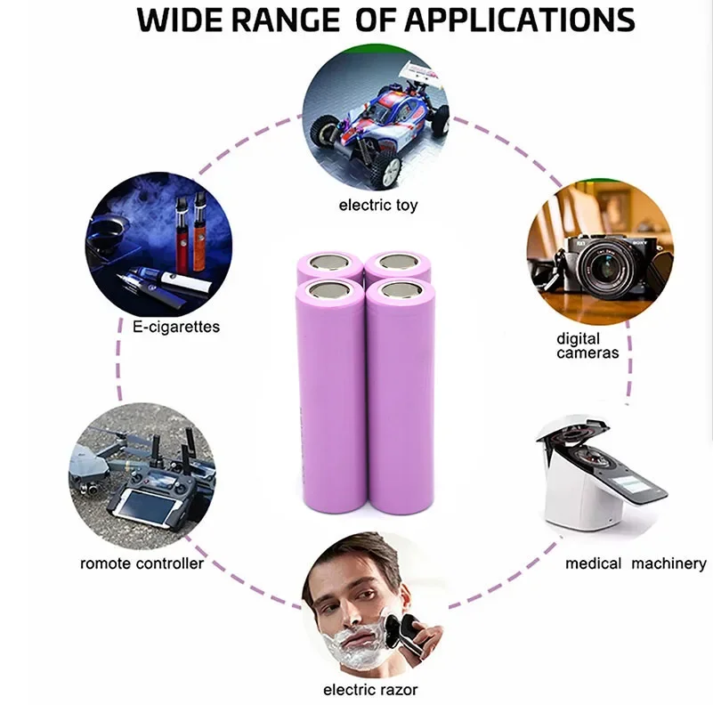 Rechargeable Battery 3.7V 3000mah 18650Batterie Für 30QINR 18650  20ALithium-ionen-akku Ersatz ExteralBatteriefür