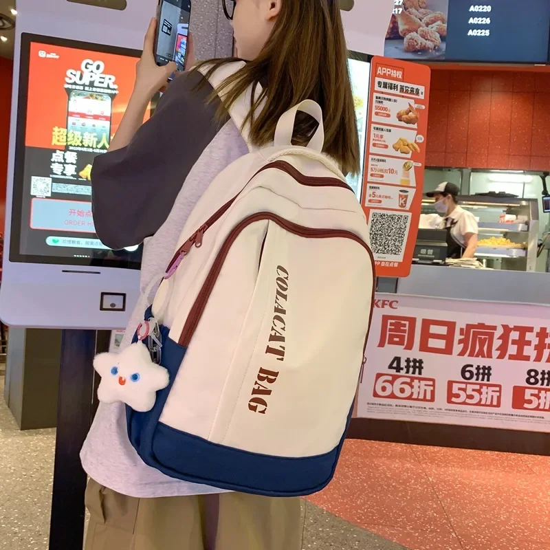 Cute Bags for Girls Backpacks for High School Popular Pink Blue Black Color Girls Sports Cartoon Backpack for Travel