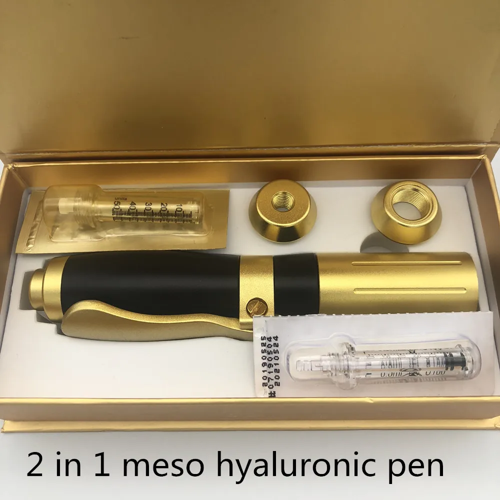 New High Pressure Hyaluronic Pen 2 in 1 hyaluron injection Pen For Anti Wrinkle Lifting Lip hyaluron gun 0.3ml &0.5ml head