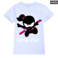 Ninja Kidz Baby Kids Summer Cotton Short-Sleeved T-shirts Children Sweatshirt Cartoon Teenager Tops Boys Girls Tees Clothing 2
